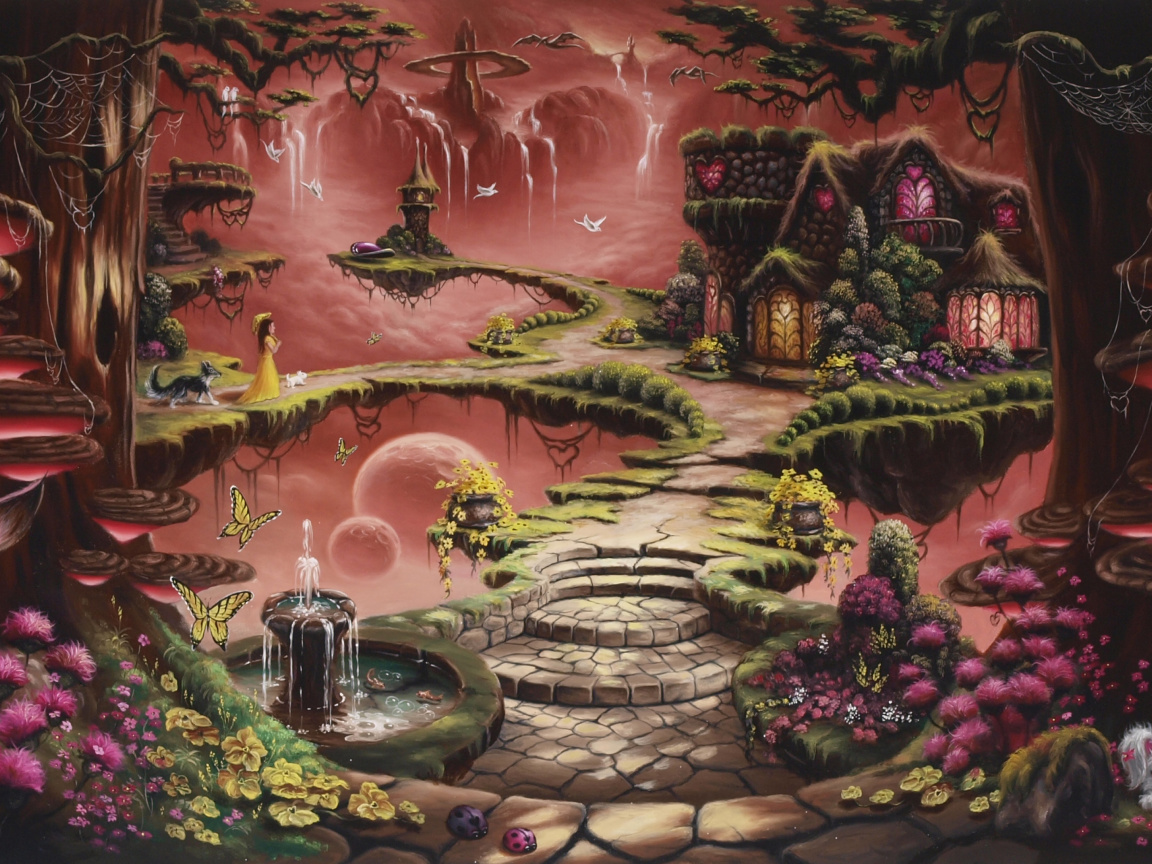 Fondo de pantalla Fantasy Land Art 1152x864