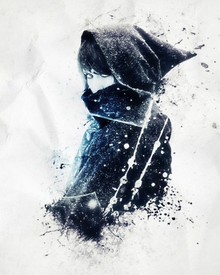 Free Girl In Black Hood Picture for iPhone 5