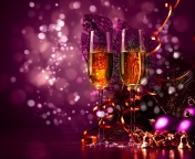 Screenshot №1 pro téma New Year's Champagne 176x144