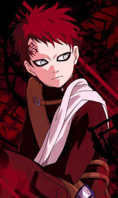 Screenshot №1 pro téma Gaara, Naruto 240x400