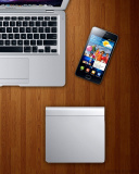 Apple Gadgets, MacBook Air, iPad, Samsung Galaxy wallpaper 128x160