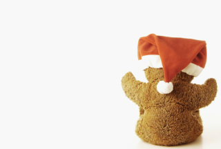 Kostenloses Christmas Plush Bear Wallpaper für Android, iPhone und iPad