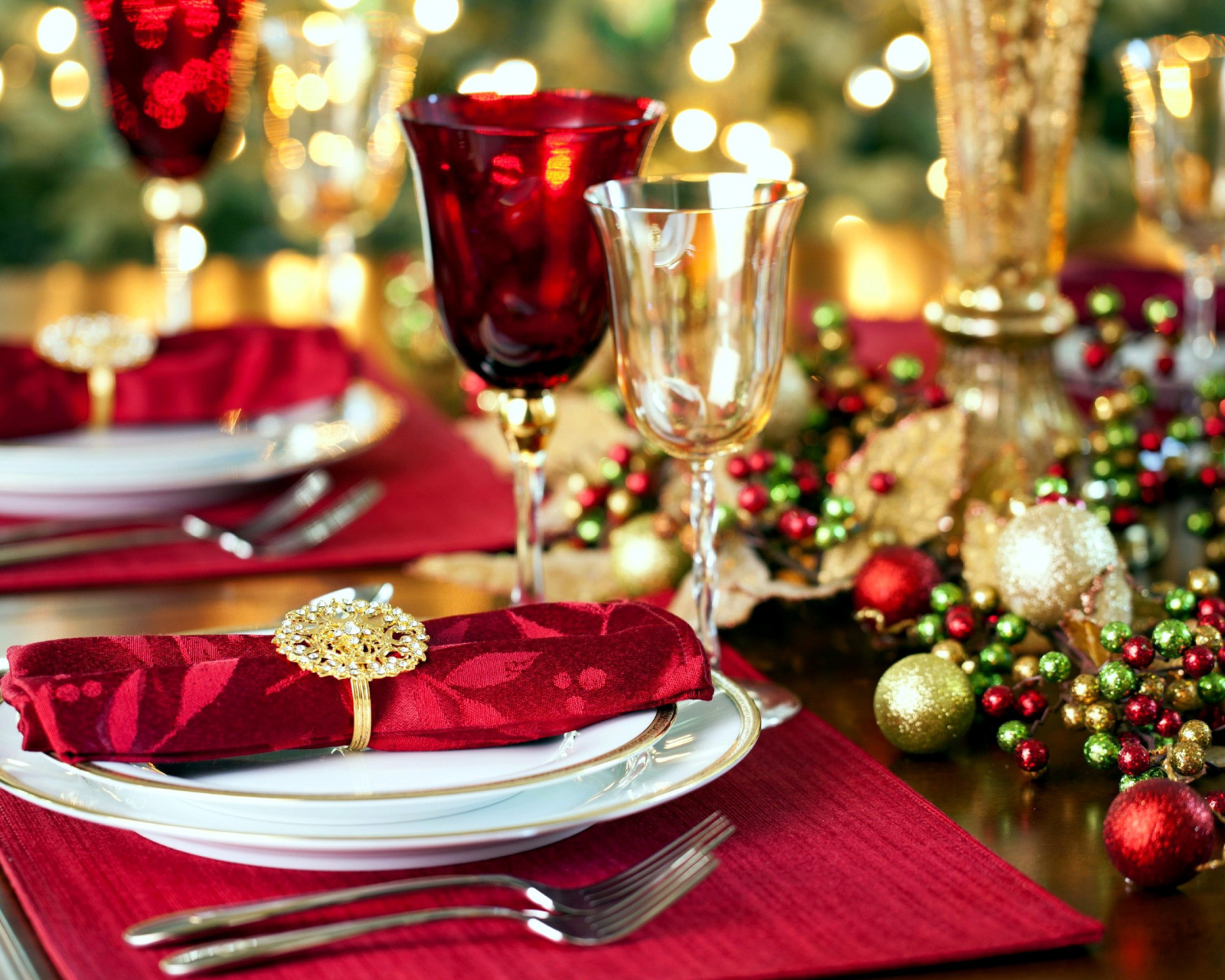 Обои Christmas Dinner Idea 1600x1280