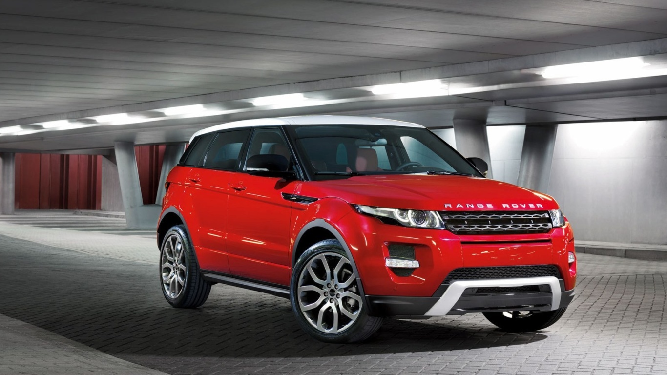 Обои Land Rover Range Rover Evoque SUV Red 1366x768