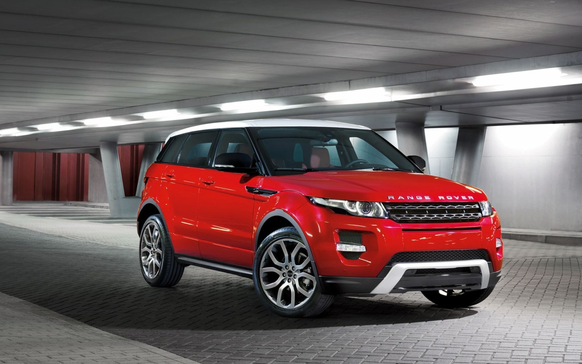 Screenshot №1 pro téma Land Rover Range Rover Evoque SUV Red 1920x1200