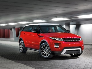 Land Rover Range Rover Evoque SUV Red wallpaper 320x240