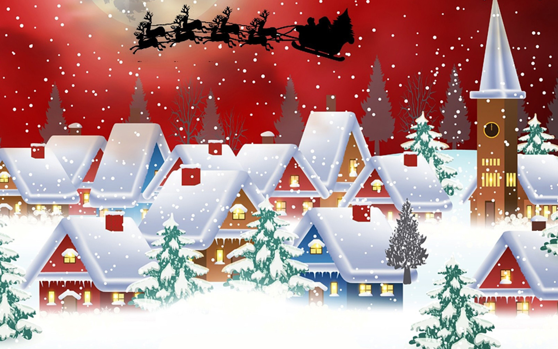 Fondo de pantalla Homemade Christmas Card 1920x1200