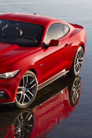 Fondo de pantalla 2015 Ford Mustang 320x480