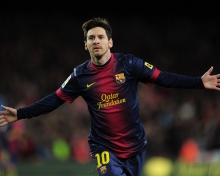 Screenshot №1 pro téma Lionel Messi Barcelona 220x176