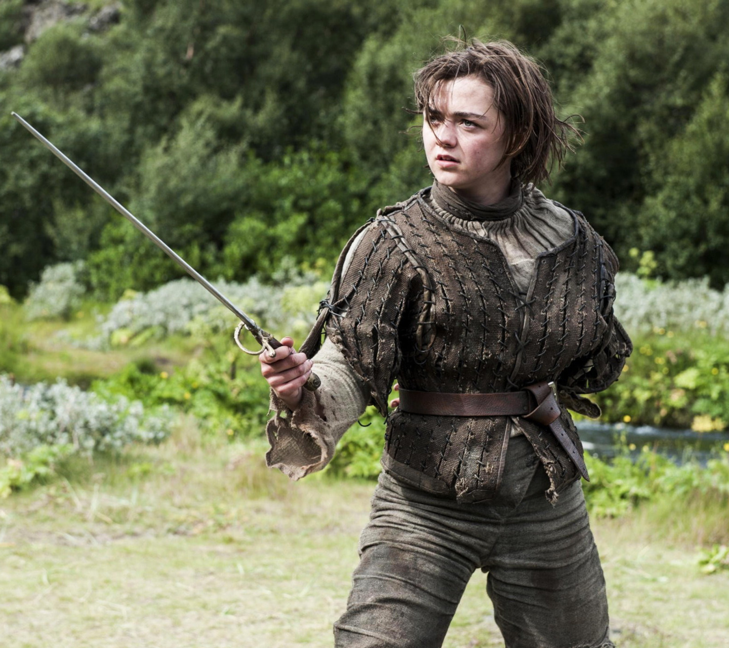 Screenshot №1 pro téma Game of Thrones Arya Stark 1440x1280