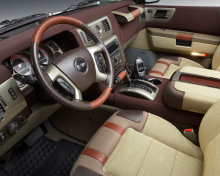 Das Hummer H2 Safari Off Road Interior Wallpaper 220x176