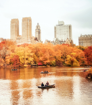Autumn In New York Central Park - Obrázkek zdarma pro 128x160