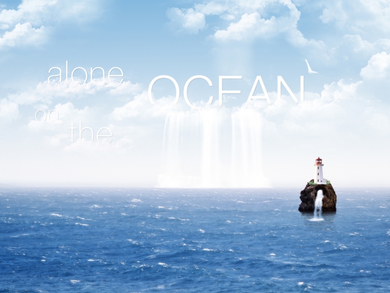Screenshot №1 pro téma Alone In The Ocean 800x600