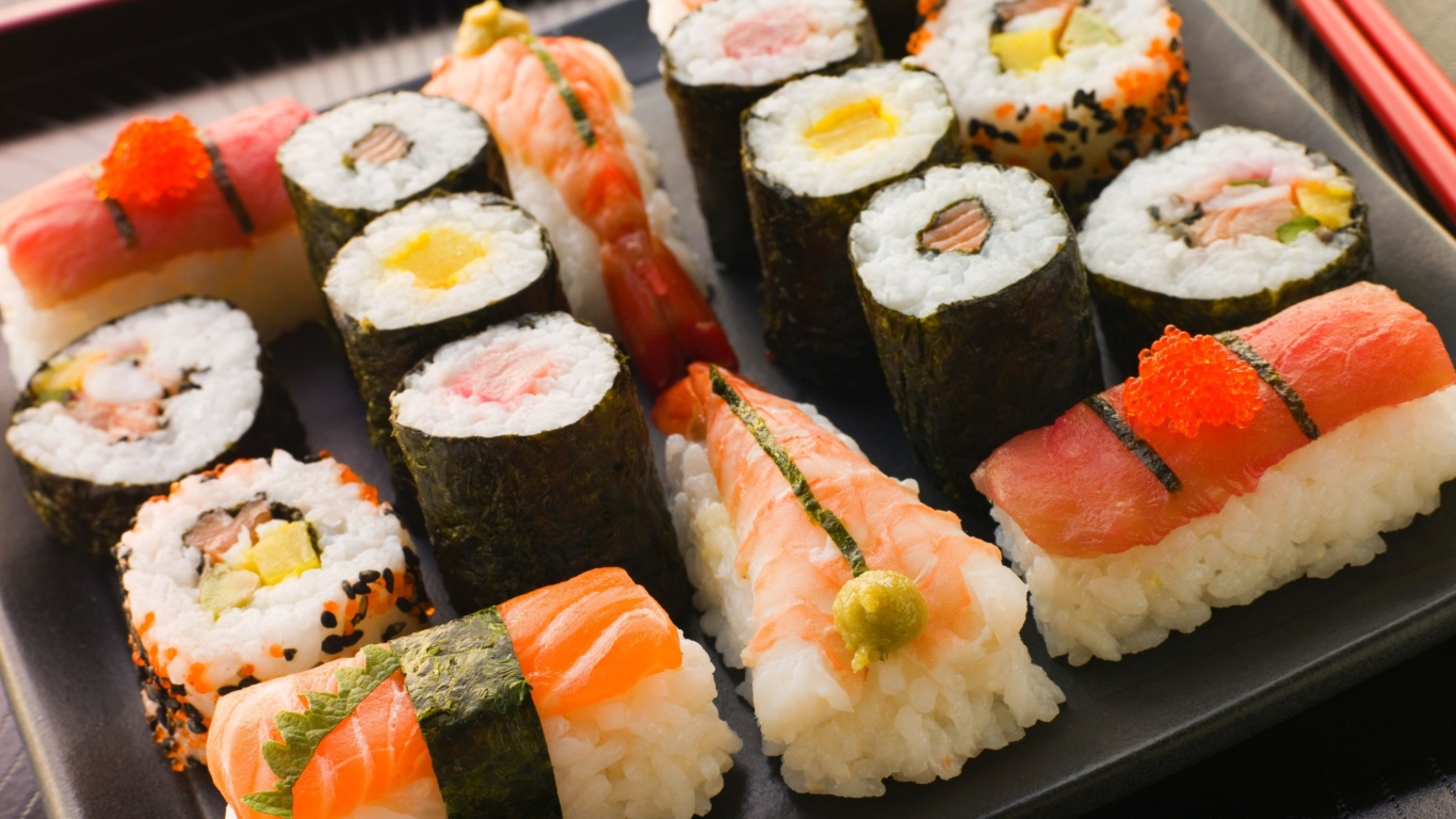 Screenshot №1 pro téma For Sushi Lovers 1366x768