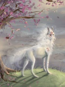 Art Wolf and Sakura screenshot #1 132x176