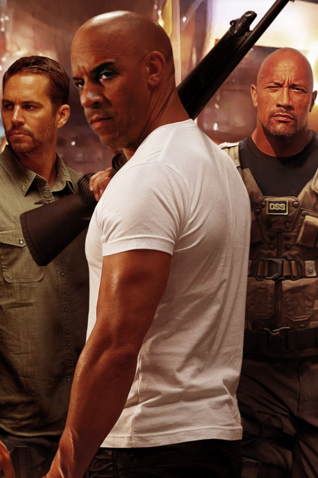 Screenshot №1 pro téma Fast & Furious 6, Vin Diesel 640x960