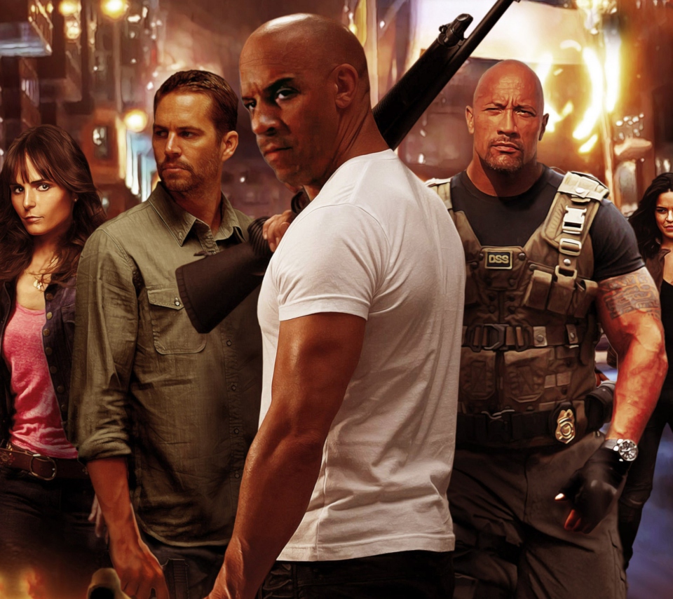 Обои Fast & Furious 6, Vin Diesel 960x854