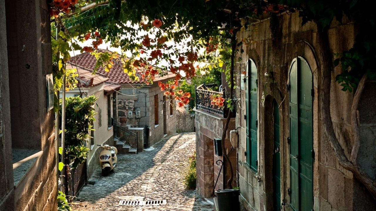 Обои Italy Street Sicily 1280x720