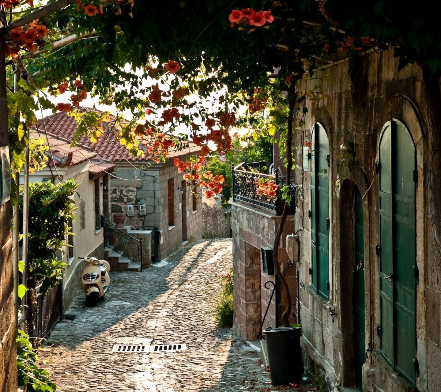 Обои Italy Street Sicily 1440x1280