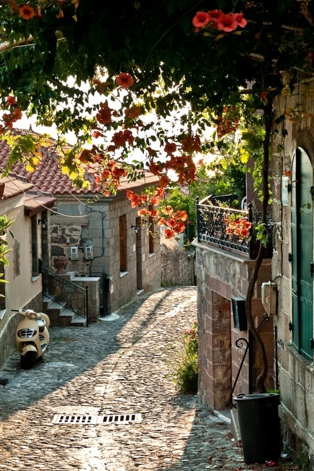 Fondo de pantalla Italy Street Sicily 640x960