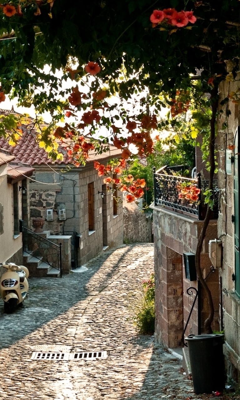 Обои Italy Street Sicily 768x1280