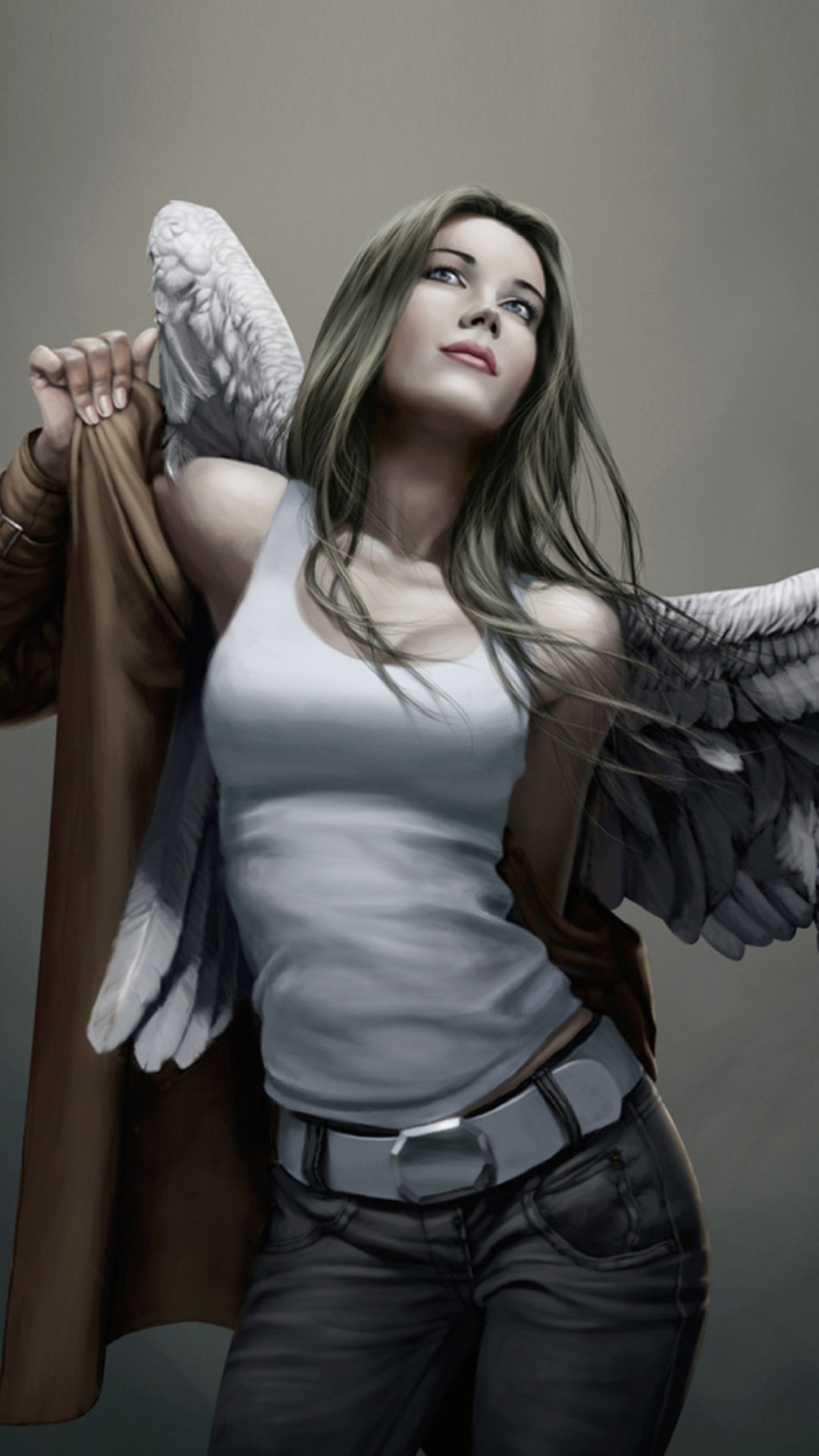 Fondo de pantalla Angel Drawn Art 1080x1920