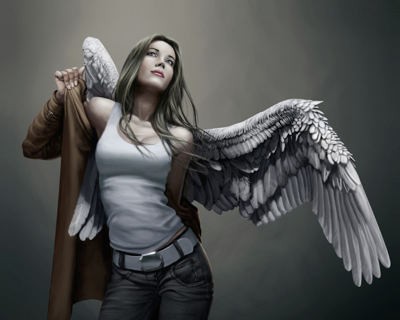 Das Angel Drawn Art Wallpaper 1280x1024