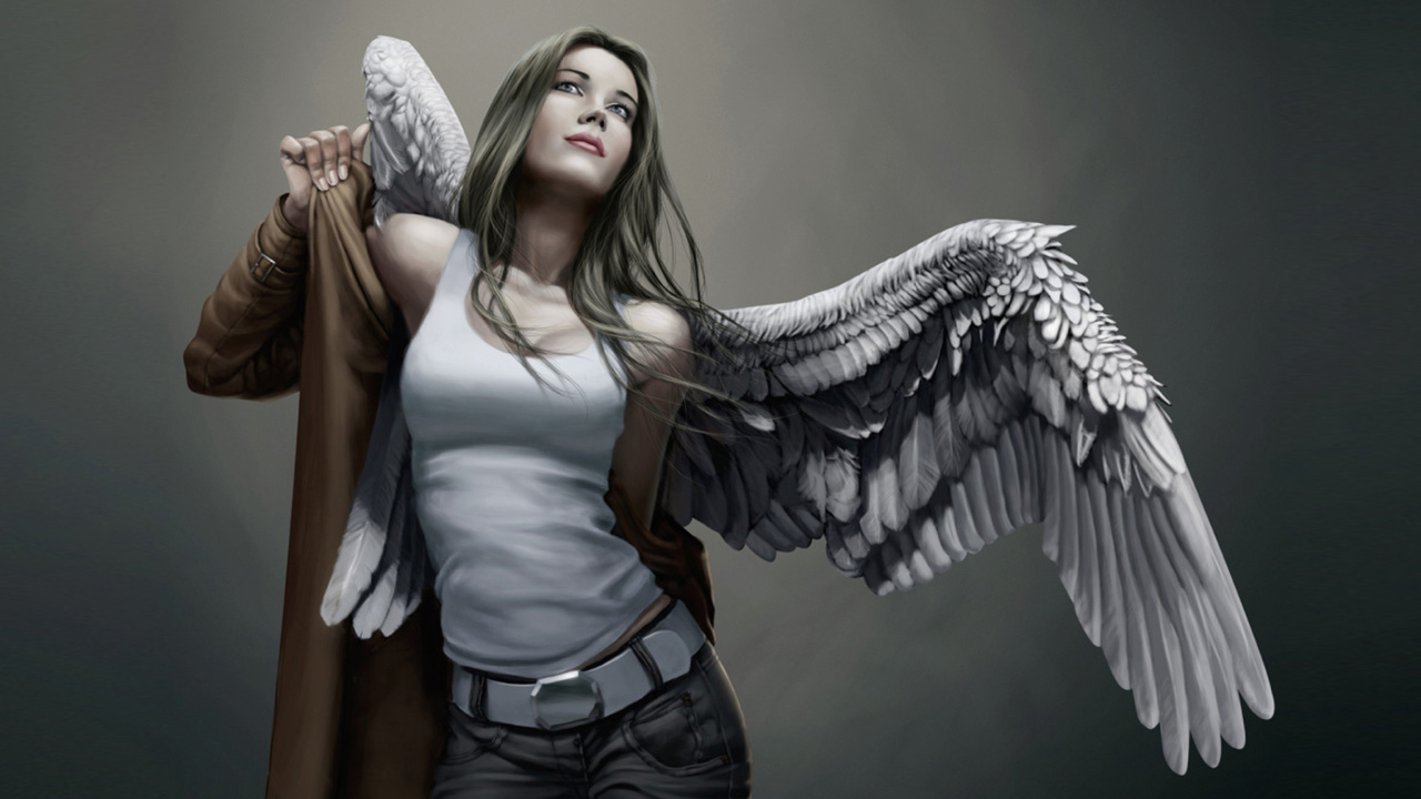 Das Angel Drawn Art Wallpaper 1280x720