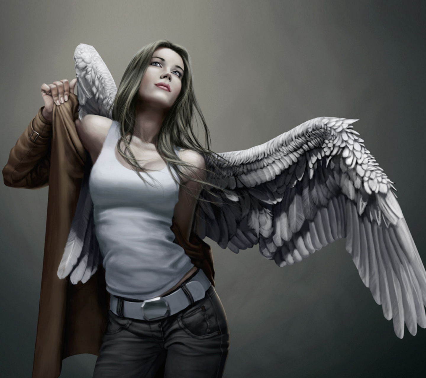 Обои Angel Drawn Art 1440x1280