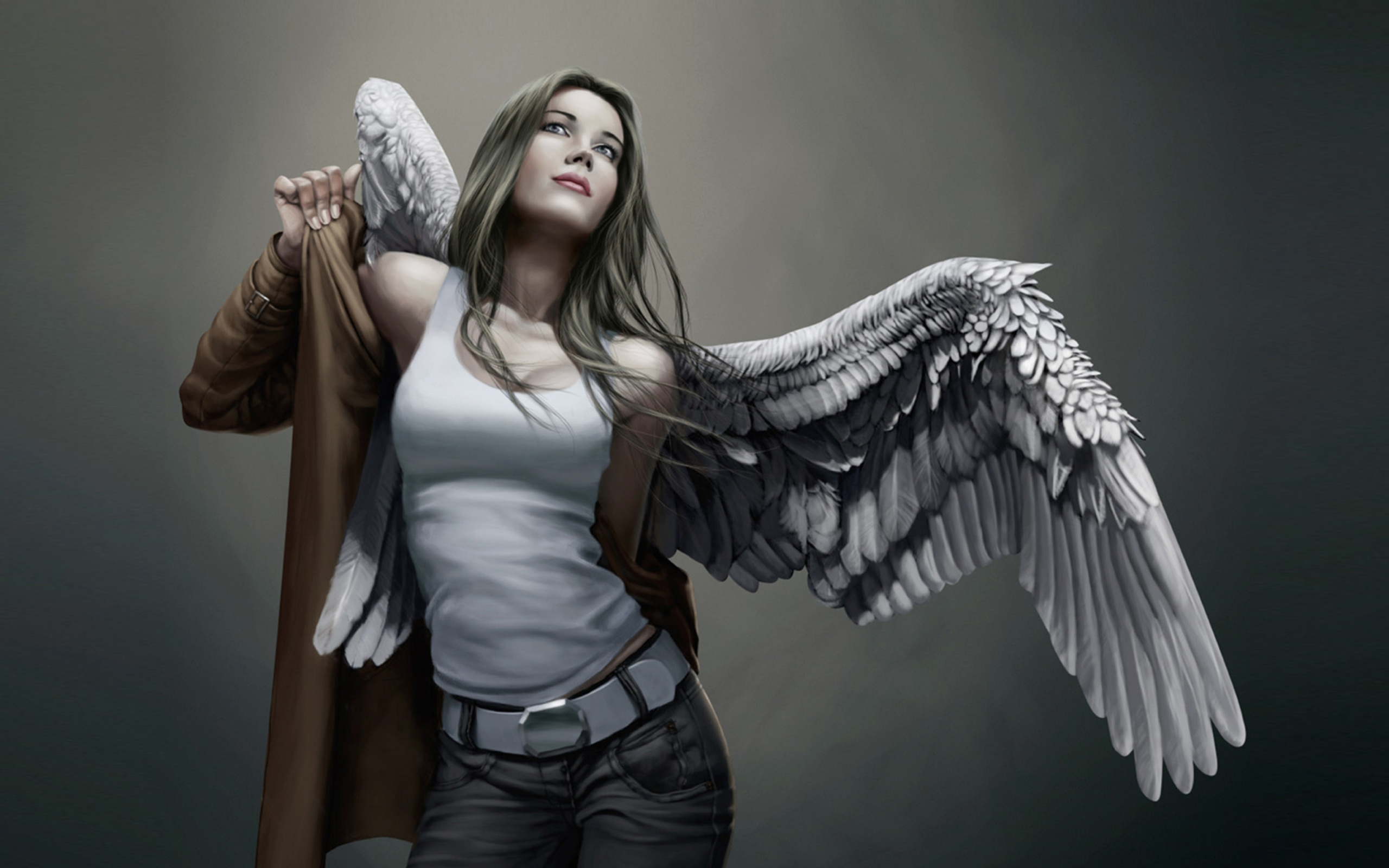 Обои Angel Drawn Art 2560x1600