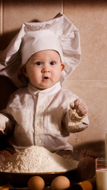 Обои Baby Chef 360x640