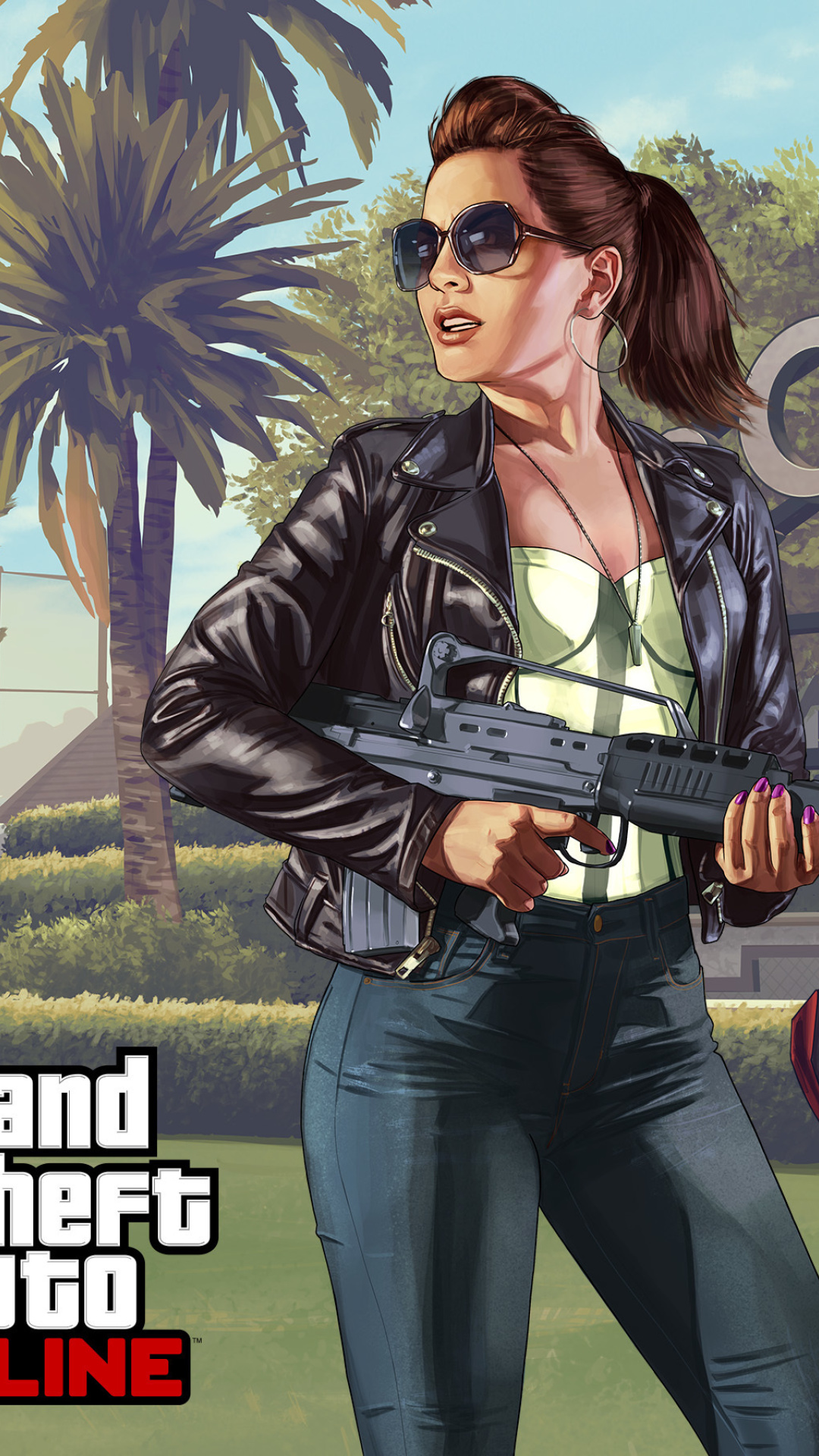 Grand Theft Auto V Girl wallpaper 1080x1920