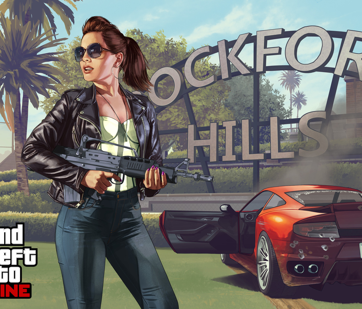 Grand Theft Auto V Girl wallpaper 1200x1024