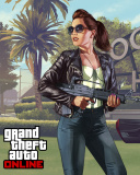Fondo de pantalla Grand Theft Auto V Girl 128x160