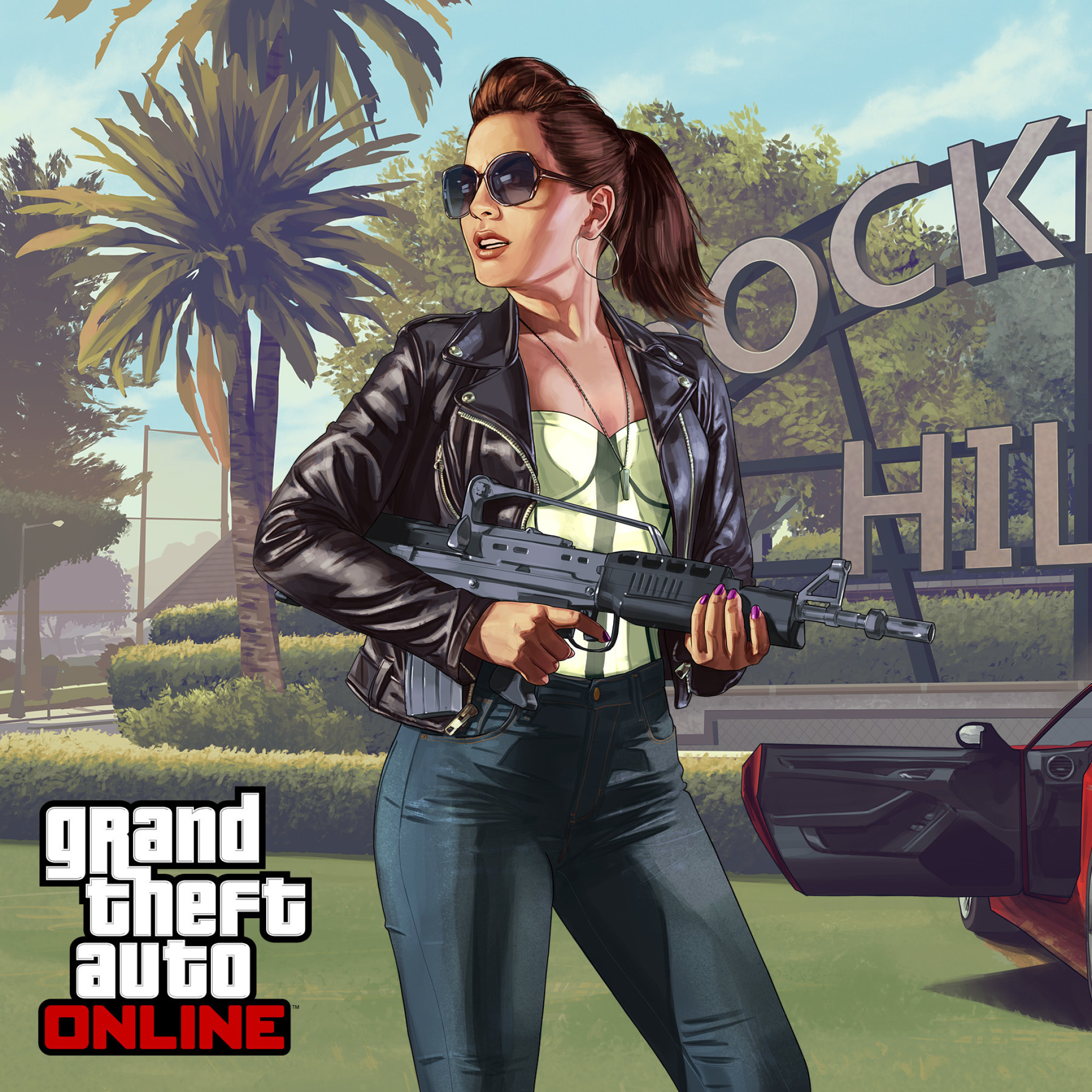 Sfondi Grand Theft Auto V Girl 2048x2048