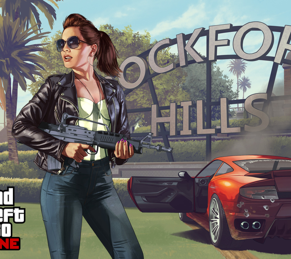 Grand Theft Auto V Girl wallpaper 960x854