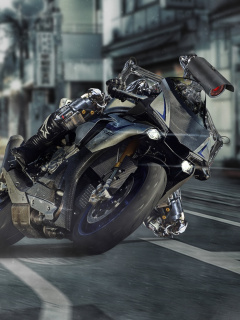 Fondo de pantalla Yamaha R1 240x320