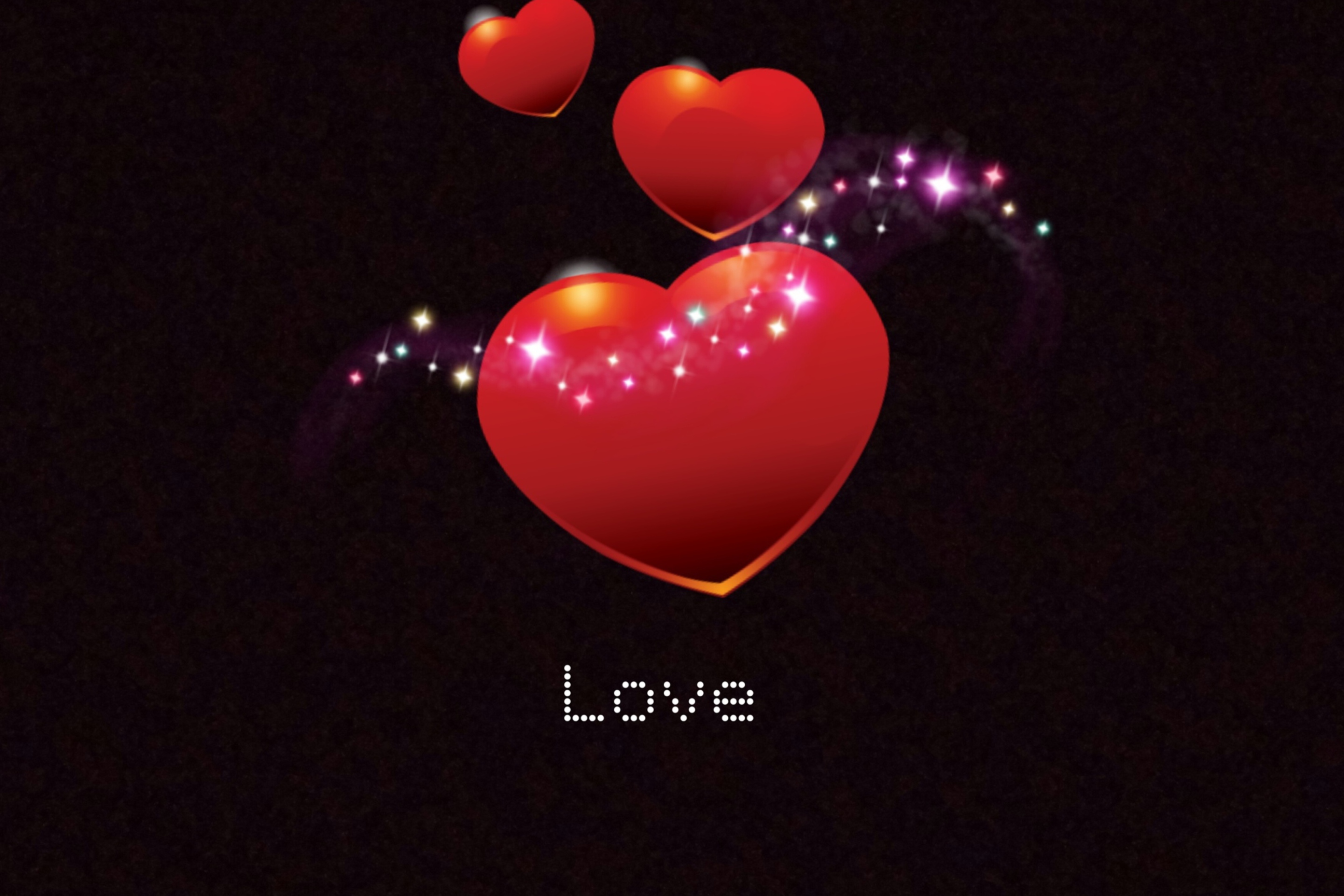 Screenshot №1 pro téma Sparkling Hearts 2880x1920