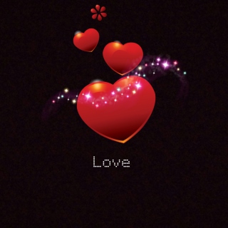 Sparkling Hearts - Fondos de pantalla gratis para 2048x2048