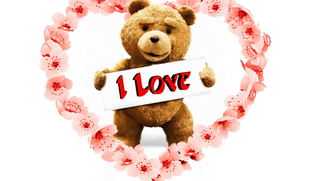 Love Ted wallpaper 1024x600