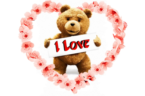 Обои Love Ted 480x320