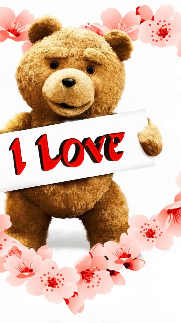 Fondo de pantalla Love Ted 750x1334