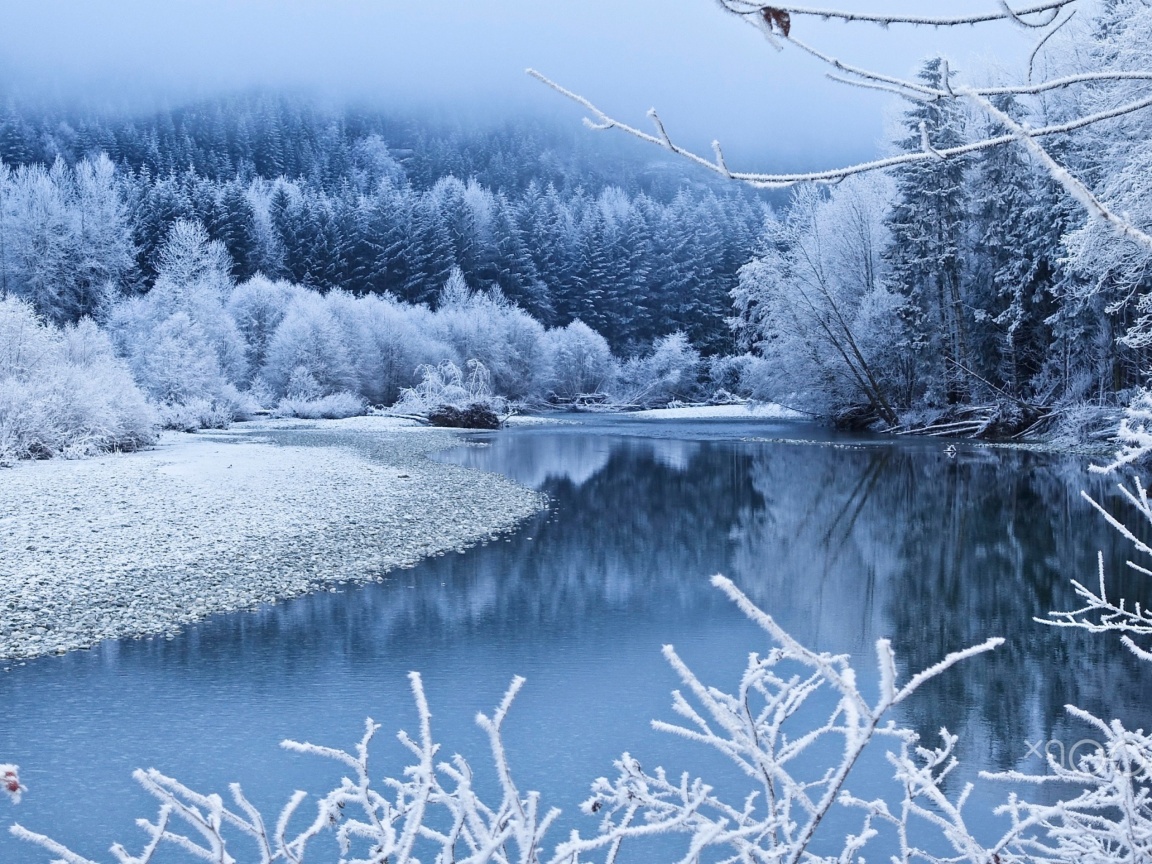 Das Winter Snow Wallpaper 1152x864