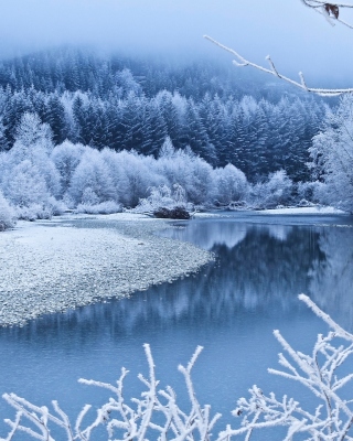 Kostenloses Winter Snow Wallpaper für iPhone 4
