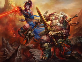 Screenshot №1 pro téma Barbarian - Diablo III 320x240