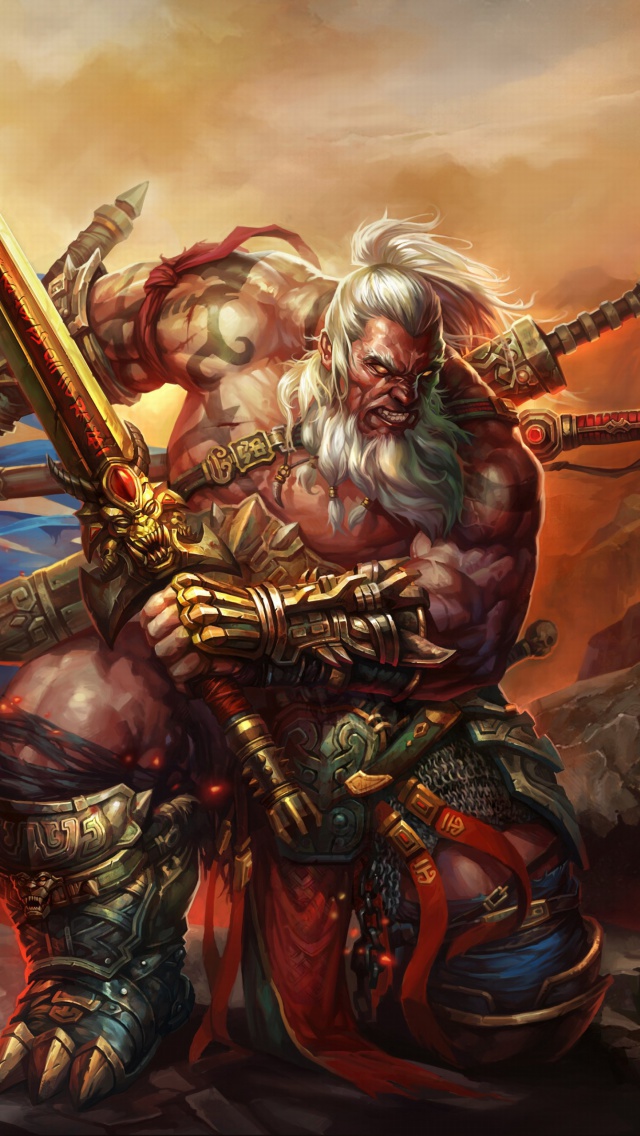 Barbarian - Diablo III wallpaper 640x1136