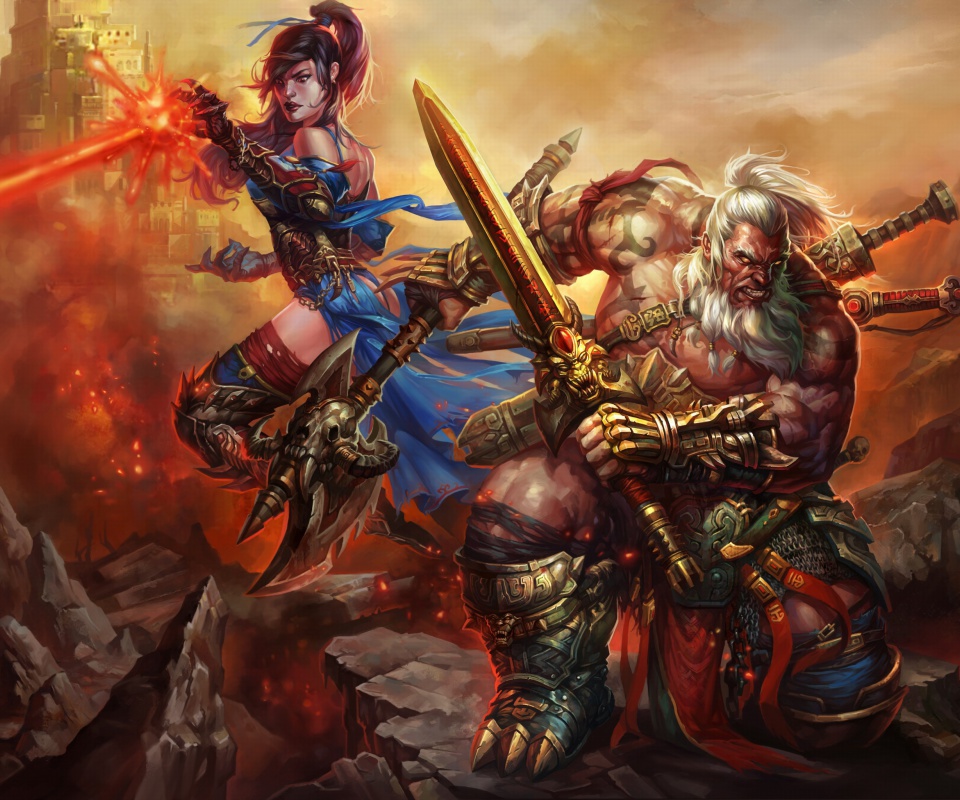 Das Barbarian - Diablo III Wallpaper 960x800