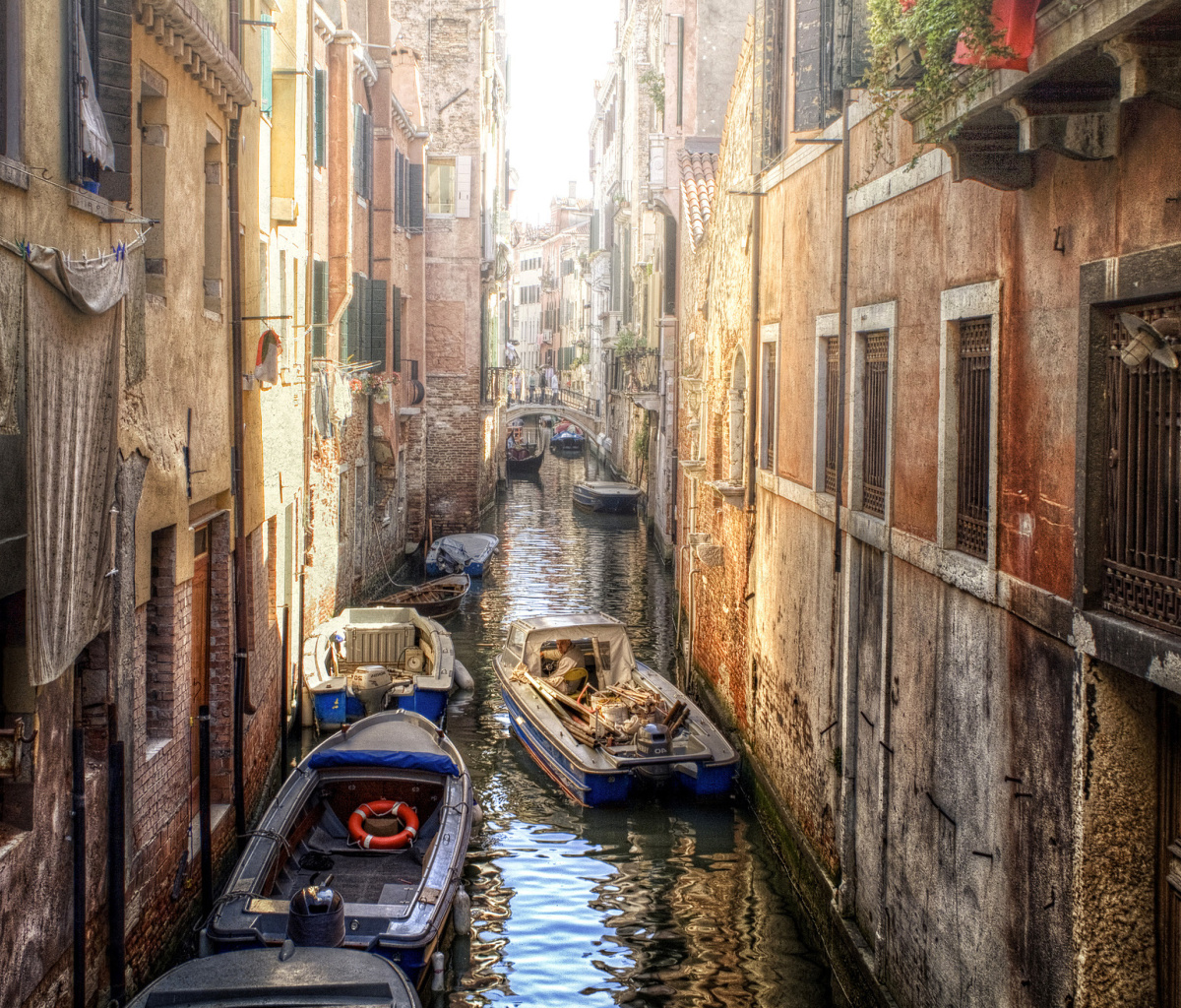 Fondo de pantalla Canals of Venice Painting 1200x1024