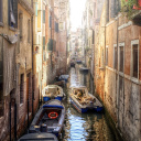 Das Canals of Venice Painting Wallpaper 128x128