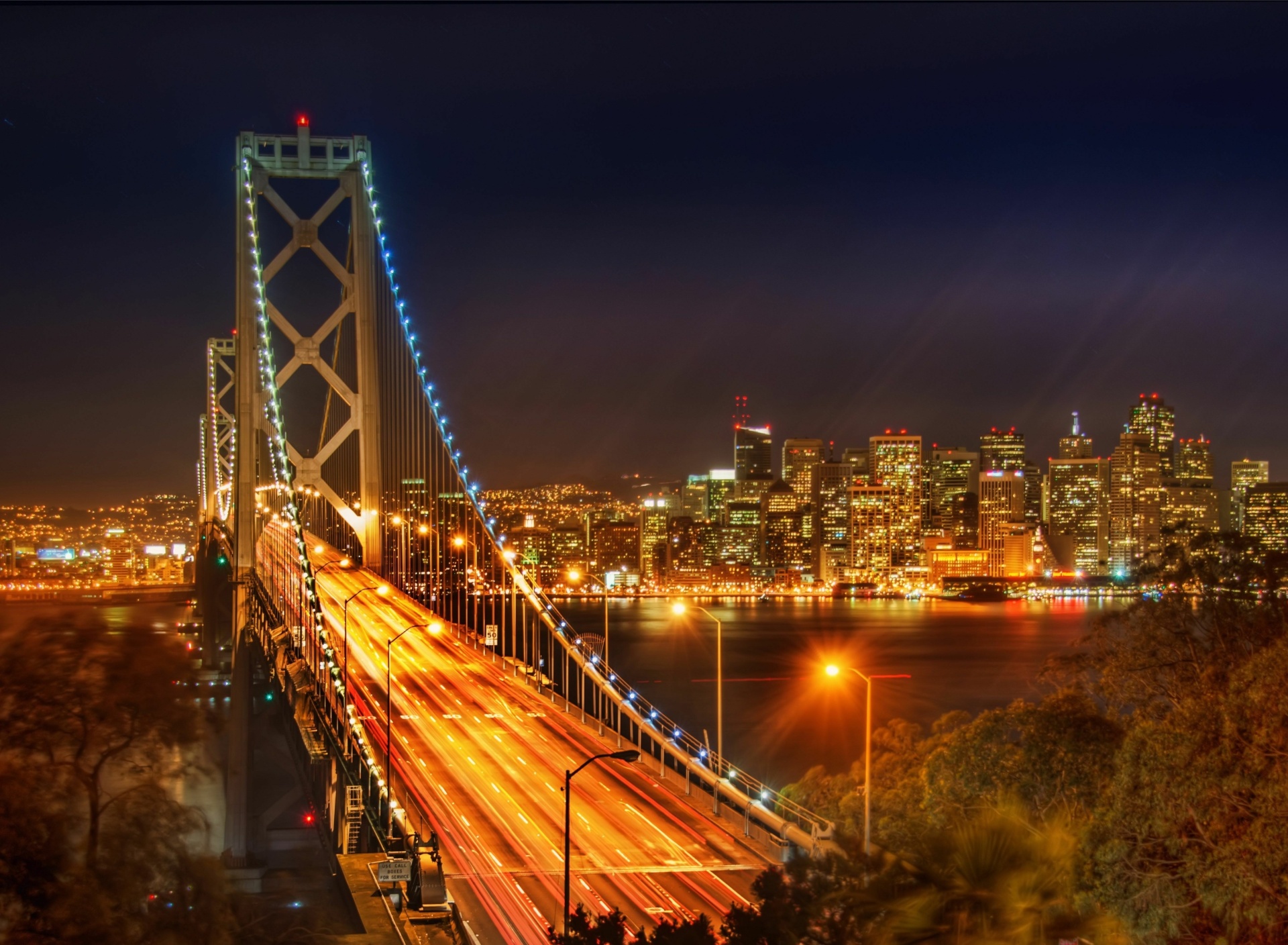 San Francisco Oakland Bay Bridge wallpaper 1920x1408